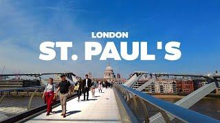London walking tour  St. Pauls Cathedral 4K
