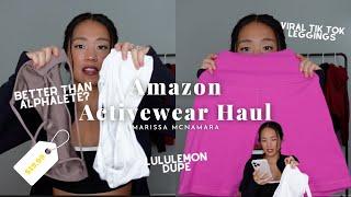 AMAZON ACTIVEWEAR HAUL  ALPHALETE DUPES  LULULEMON DUPES  ARE THEY WORTH IT