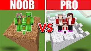 Minecraft NOOB vs PRO SAFEST SECURITY TOWER BUILD CHALLENGE TO PROTECT FAMILY