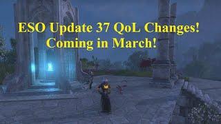 ESO Update 37 QoL Changes Coming in March