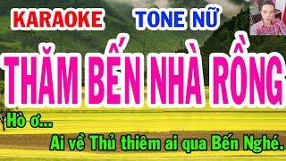 Karaoke Thăm Bến Nhà Rồng  Tone Nữ  Nhạc Sống  gia huy karaoke