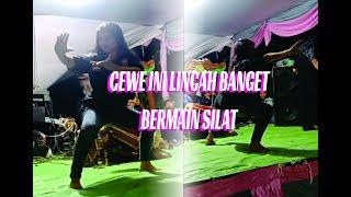 Cewek Ini Lincah Banget Bermain Pencak Silat TTKDH BANTEN Di desa Sukasari