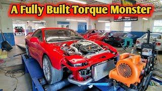 A Built 3000gt is a Torque Monster on the Dyno   Twin Turbo 3000gt vr4 6g72 