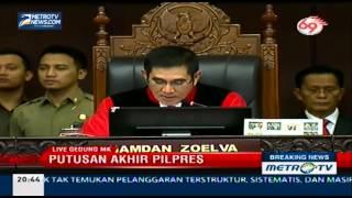 MK Tolak Gugatan Prabowo-Hatta