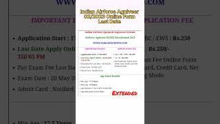 Indian Airforce Agniveer 022023 Online Form Last Date Extended  Indian Airforce  #indianairforce