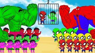 Rescue Baby Hulk Baby Spider-Man From The Clash of the Titans - Hulk vs Spider-Man Families