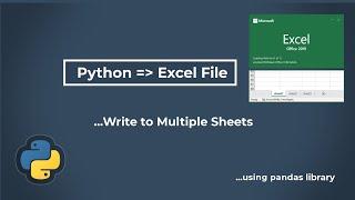 Export python dictionary #data to multiple EXCELCSV sheets #pandas #datascience #python #csv #excel