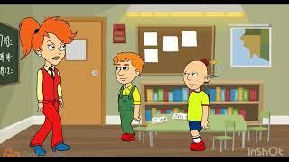 Caillou misbehaves at the fire drill again 1RedBed REUPLOAD