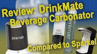 Review DrinkMate Beverage Carbonator and comparison w Sparkel