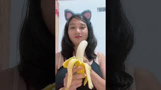 Virly virginia challenge eat banana