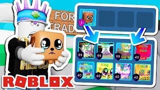 I got SECRET PETS by TRADING in BUBBLE GUM SIMULATOR... ROBLOX