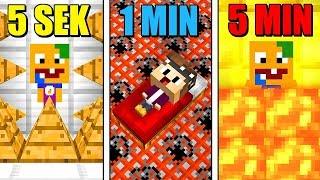 OP FALLE BAUEN IN 5 SEKUNDEN 1 MINUTE 5 MINUTEN IN MINECRAFT