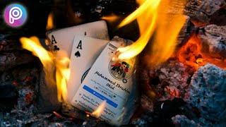 Burning Cards Facebook Profile Photo Editing  Burning card Photo Editing  IBRAHIM OHID