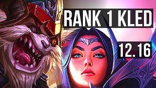 KLED vs IRELIA TOP  Rank 1 Kled 11 solo kills  TR Grandmaster  12.16