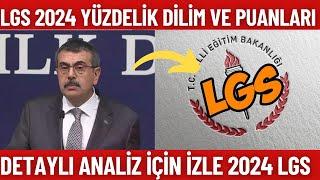 LGS 2024 Yüzdelik dilim ve Taban puan nasıl olacak?