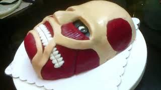 Shingeki no Kyojin  Attack on Titan Cake. Time Lapse of 9 hours to 9 minutes