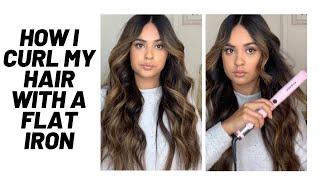 HOW I CURL MY HAIR WITH A FLAT IRON Flat iron curls