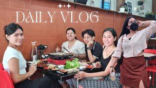 daily vlog  davao clips samgyup with friends rainy trip with my family