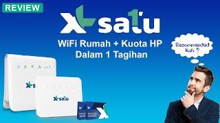 Review XL Satu  WiFi Rumah dan Kuota HP dalam 1 Pembayaran