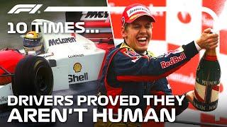 10 Times F1 Drivers Proved They Aren’t Human