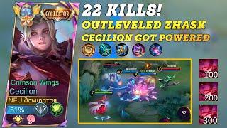 22 KILLS Cecilion Outlevels Zhask with Nightmaric Spawn Boost Cecilion Gameplay Best Build #ml