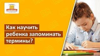 Как научить ребенка запоминать термины?