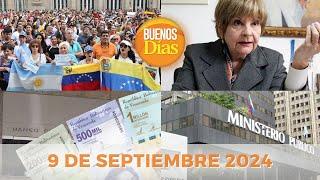 Noticias en la Mañana en Vivo ️ Buenos Días Lunes 9 de Septiembre de 2024 - Venezuela