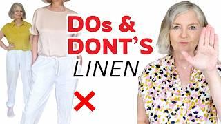 Mistakes To Avoid When Styling Linen Over 60