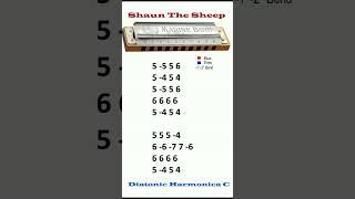 Shaun The Sheep diatonic harmonica C  #harmonica #zenharmonica #shaunthesheep