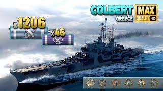 Cruiser Colbert Great game with an impossible comeback - World of Warships
