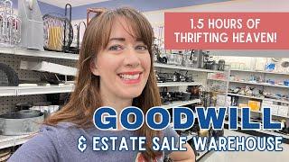 Thrift with Me  Goodwill & Estate Sale Haul  Vintage Reseller