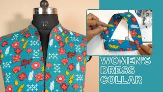 Sewing Tricks And Tips For Beginners Womens Dress Collar Cutting And Sewing  Sewing V Neck Collar