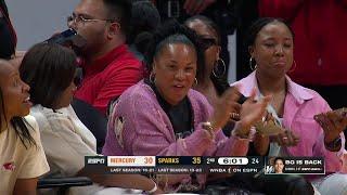 Dawn Staley was LOVING Zia Cookes and-1   WNBA on ESPN