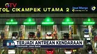 Puncak Arus Balik Volume Kendaraan di Gerbang Tol Cikampek Meningkat