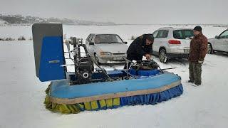 Испытания СВП - судна на воздушной подушке. Hovercraft testing.