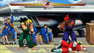 KEN VS AKUMA - VERY INCREDIBLY EXCITING FIGHT 