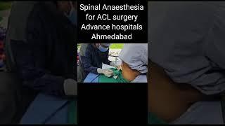 Spinal Anaesthesia for ACL surgery