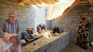 The heartbreaking incident of a nomadic boy falling from the roof during construction