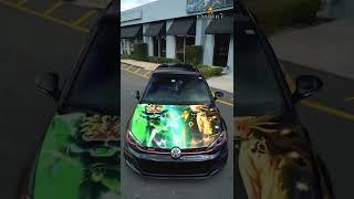 Naruto + Dragon Ball Z Custom Volkswagen GTI Anime Wrap