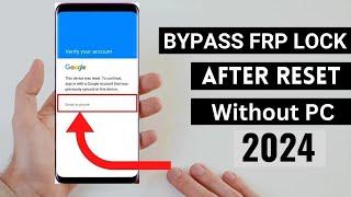 How To Bypass Google Verification After Factory Reset Without PcHow To Bypass Frp Lock 2024