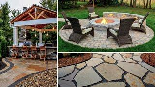 Landscape Design 50 Beautiful Backyard Paver Patio Ideas