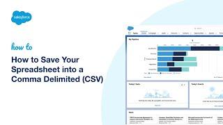 How to Save Your Spreadsheet into a Comma Delimited CSV  Salesforce