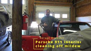 Porsche 911 - cleaning mildew off the leather interior