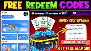 Today Free Redeem Code  Free Redeem Code App  Free Diamond   Google Play Redeem Code App