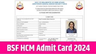 BSF HCM ASI 2024 Physical Date ll BSFHCM ASI 2024 Physical Admit Card ll BSFHCM ASI 2024 Update