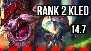 KLED vs SKARNER TOP  Rank 2 Kled 6210  KR Grandmaster  14.7