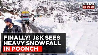 Jammu and Kashmir Mandi Village Of Poonch District Covered In A Blanket Of Thick Snow  Top News