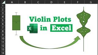 Violin Plots in Excel without plug-ins...  LAMBDA BYROW and Kernel Density Estimation