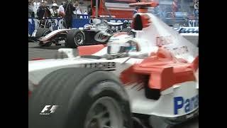 Primeros minutos del Gran Premio de Estados Unidos 2005 en Indianapolis Audio Telecinco Resubido