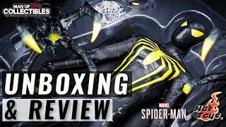 Hot Toys SPIDER-MAN Anti-Ock Suit Deluxe Unboxing and Review  Spider-Man Video Game PS4PS5